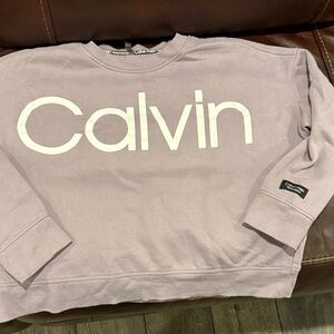 Calvin Klein Women’s Lavender Crewneck Sweatshirt